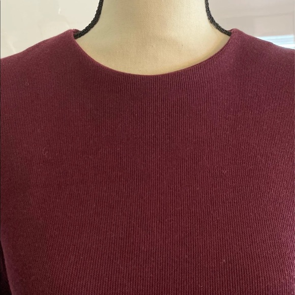 Zara burgundy knit dress - Picture 3 of 5